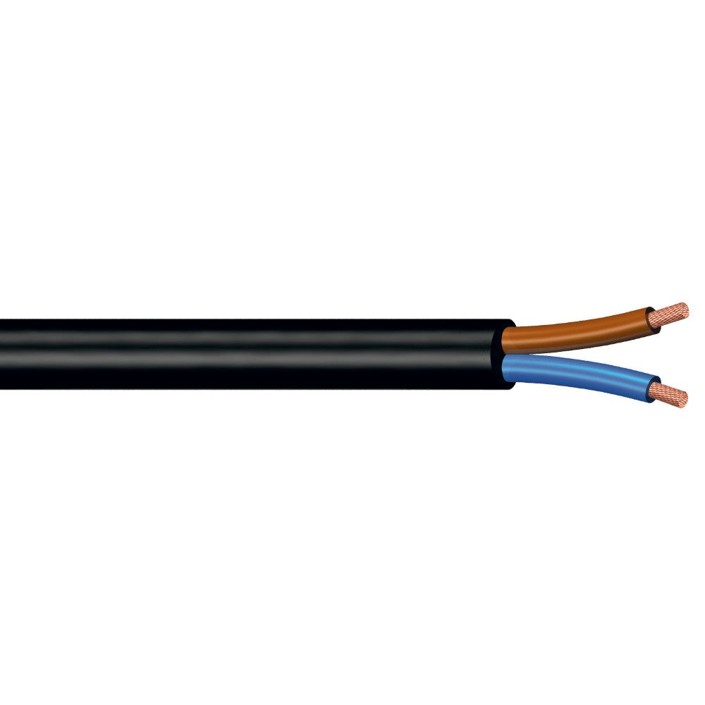 Cavo Bipolare H03VV-F 2x0,75mm² 15M Nero - Cavo Elettrico Flessibile per Impianti Domestici Cavo Bipolare H03VV-F 2x0,75mm² 15M Nero - Cavo Elettrico Flessibile per Impianti Domestici